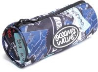Estuche redondo Ocean DROCEAN'S WAVE Estuche redondo con 1 cremallera con tirador metálico de alta calidad. Medidas 9 x 21 x 8,5. - details 0