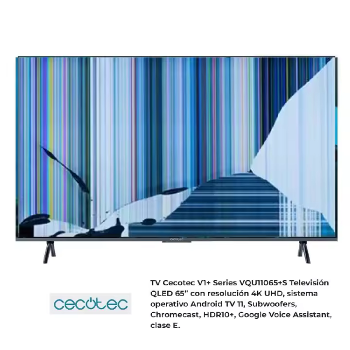 CECOTEC VQU11065+, NUEVOS, Con pantalla - panel rota, para despiece. SIN MANDO A DISTANCIA. - 1