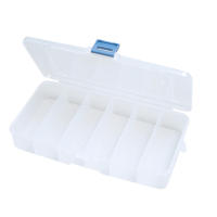 Caja De Almacenamiento Para Joyas Organizador De Perlas Y Contenedores De Bricolaje De Plástico Transparente Con 5/6 Compartimentos - details 6