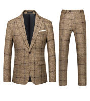 Traje De Tres Piezas Para Hombre 2025 Con Botón De Moda Boda Negocios Casual Trabajo Formal Chaleco Pantalones M-5XL - details 3