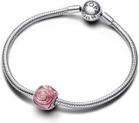 Pandora Moments - Colgante de Plata de Lei with Corazón De Rosa, Comes with embalaje de Caja De Regno original. - details 1