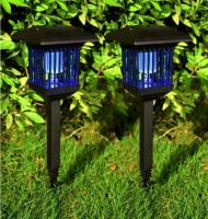 Solar Mosquito Killer Lamp, Portable Hanging Anti-Mosquito Insect Killer Lamp Outdoor Waterproof Solar Garden Light, Suitable for Outdoor Camping, Hiking, Fishing, - details 5