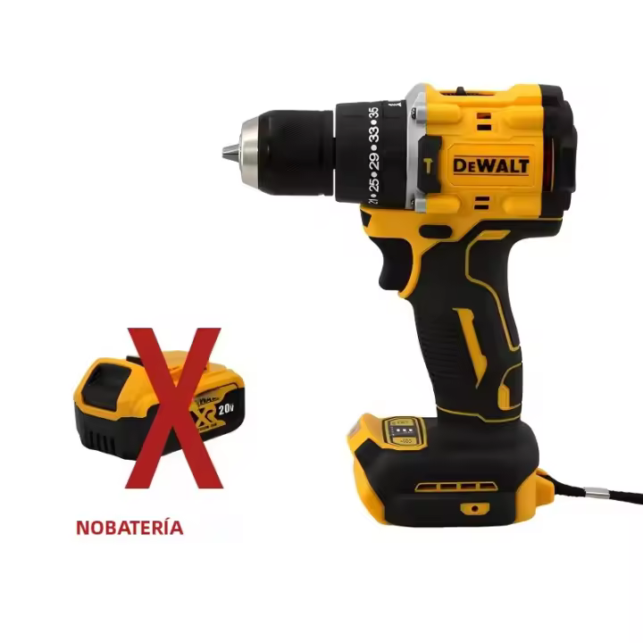 Taladro De Impacto Inalámbrico Dewalt DCD800 1650RPM Con Broca Sin Escobillas 1/2 Pulgada Herramienta Eléctrica Para Batería Dewalt 20V - 1