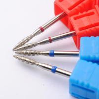 2Pc Tornado Flame Diamante Broca De Uñas Accesorios De Perforación Rotatoria Herramientas De Corte De Uñas Espiral De Acero Inoxidable - details 6