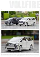Miniatura De Coche Diecast Vellfire MPV Escala 1:24 Con Ruedas De Goma Puertas Abiertas Función Retroceso Luz Y Sonido Regalo Para Niños - details 9