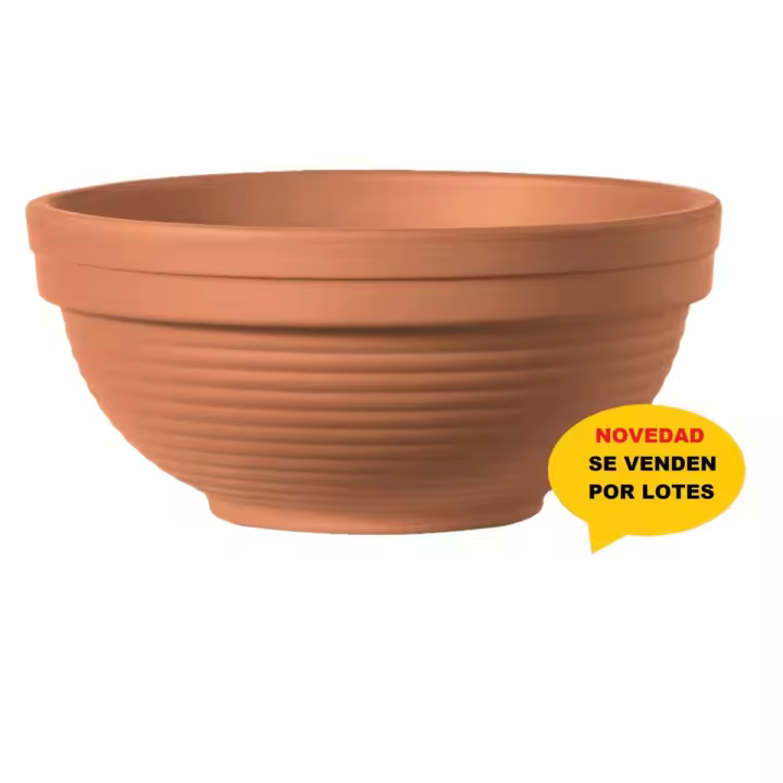 Conjunto de 2 Tarrinas Clásicas Onduladas 19x10 cm de Cerámica Sostenible para Plantas - Marca AnaParra - 1