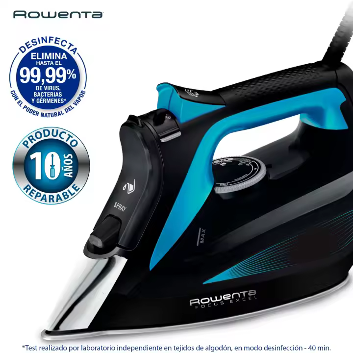 Plancha de vapor Rowenta Focus Excel Azul DW5310D1 - 1