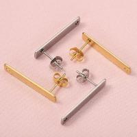 10pcs Pendantes De Estudium En Acero Inoxidable Rectangular Con Base Y Tapón Para Orejas Herramientas Para Joyería DIY - details 8