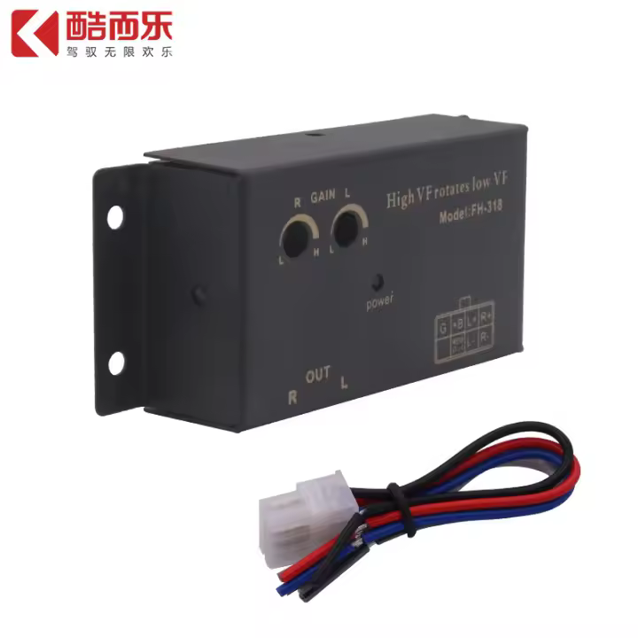 Módulo De Retardo 12V 2 Canales Convertidor De Audio Para Coche Filtro De Frecuencia Para Estéreo Y Altavoces RCA Alto a Bajo - 1