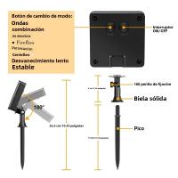 Luces Solares LED De Jardín Impermeables De 7M/12M/22/32M Cadena De Luces De Navidad Para Fiesta Decoración De Año Nuevo - details 1