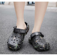 Sandalias De Verano Para Hombres Cómodas Y Ligeras Zapatillas De Jardín Antideslizantes Suela Suave Sandalias De Plataforma Medio Tacón Estilo Casual - details 18