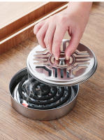 Soporte Para Hachís De Acero Inoxidable Caja De Mosquitos Con Tapa Bandeja Redonda Para Mosquitos Fáciles De Limpiar Suministros Anti-mosquitos - details 5