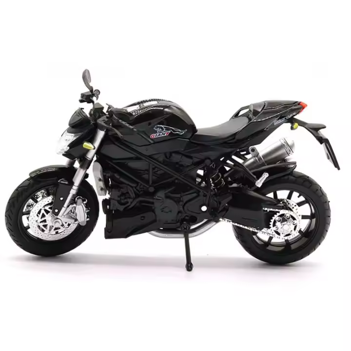 Modelo De Motocicleta De Aleación De Latón a Escala 1:12 Regalo Coleccionable Para Niños Decoración De Coche Sin Batería Material Metal - 1