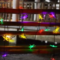Luces Solares De Libélula Para Jardín 6LED Impermeables Con Palito Para Decoración De Camino Patio Exterior - details 6