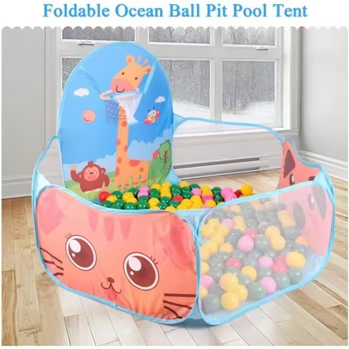 Ocean Ball para interiores y exteriores Tienda de juegos para niños plegable - 1