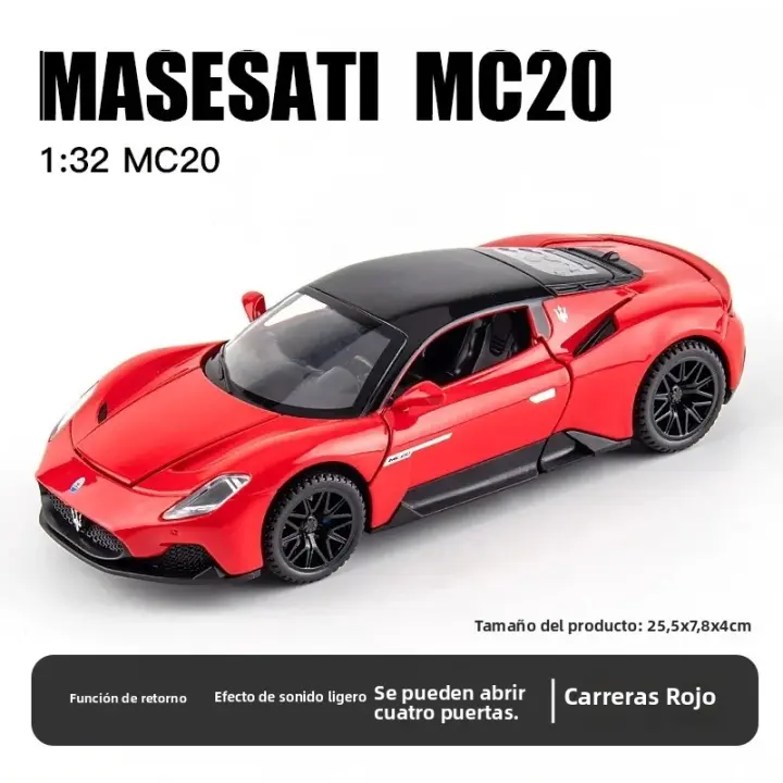 Modelo De Coche MC20 En Escala 1:32 Con Luces LED Y Efectos De Sonido Juguete De Carreras Coleccionable Para Niños Y Adultos Regalo Perfecto Para Amantes De Los Coches - 1