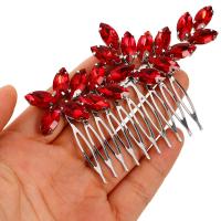 Peine del pelo de la boda peine lateral del pelo Rhinestone Headwear para las damas de honor de la novia - details 3