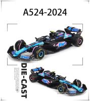 Modelo De Coche De Colección Bburago 1:43 Alpine F1 Team 2024 A524 Con Pierre Gasly Y Esteban Ocon Aleación De Metal Juguete Para Coleccionistas - details 2
