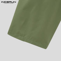 INCERUN Conjunto De Hombre 2024 Estilo Coreano Chaqueta Larga Y Pantalones Casual Streetwear Masculino Dos Piezas S-5XL Solido - details 25