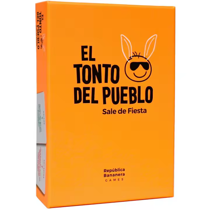 Juegos de Mesa - El Tonto del Pueblo Sale de Fiesta - Premio 2023 Juego Más Picante - Ideal para Fiestas con Amigos - Juegos de Mesa para Adultos - República Bananera - 1