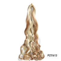 Extensiones De Cabello Sintético En Rizos Espirales Y Ombre Pre Estiradas Para Crear Braids De Textura Suave Alta Temperatura Fibra De Textil Un Solo Paquete - details 14