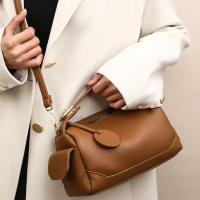 Bolso Bandolera De Cuero Suave Para Mujer Gran Capacidad Para Comunicación Bolsa De Hombro Estudiante Bolso De Mano - details 2