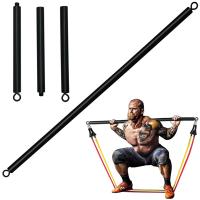 Barra De Entrenamiento Para Todas Las Bandas De Resistencia Con Clip Ejercicio Portátil Para Gimnasio Doméstico Completo Cuerpo - details 0