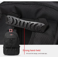 Mochila De Viaje Grande 50L 80L Para Hombre Con Compartimento Para Zapatos Separado Bolsa De Negocios Impermeable Deportes Al Aire Libre Negro Mochilas De Almacenamiento - details 12