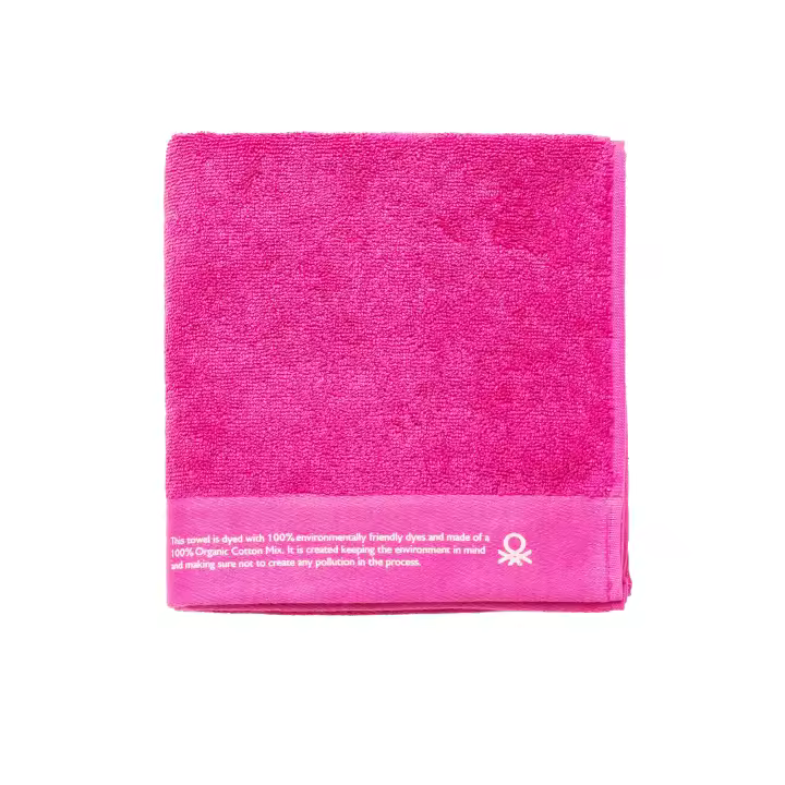 Benetton Toalla de Baño Algodón Orgánico Azul 50x90cm 450gsm - 1