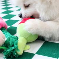 Juguete De Masticar Para Perros Pequeños Y Medianos Muñeco De Peluche Con Sonido Rosa Reducción De La Boredom Y Ansiedad - details 3