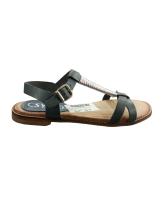 Sandalias Mujer Kellys Piel Cuero Natural Planas - details 1