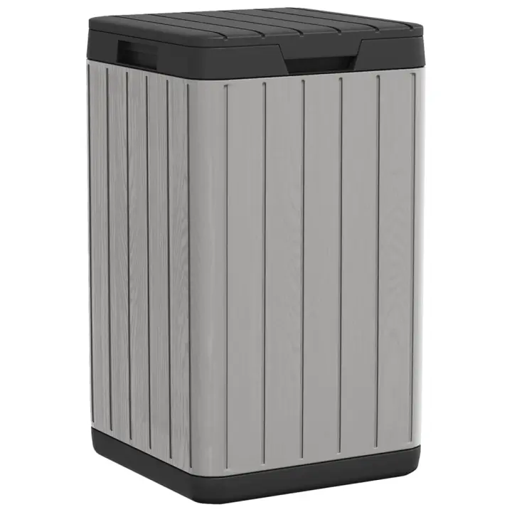 vidaXL Cubo de Basura de Exterior Papelera Contenedor Residuos Jardín PP Color Gris,  Antracita,  Marrón y mas - 1
