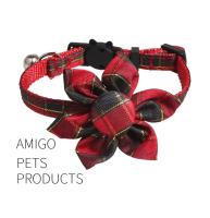 Accesorios Para Mascotas Serie Navidad Collar De Navidad Con Nudo Flor Triangular Para Gatos Y Perros Añade Un Ambiente Festivo - details 10