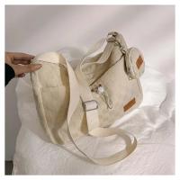 Nueva Bolso De Hombro Para Mujer Estilo Harajuku Diseñador Moda Tamaño Grande Capacidad Grande Estampado Solido Y Cuadros Bolso Transversal Para Estudiantes - details 15