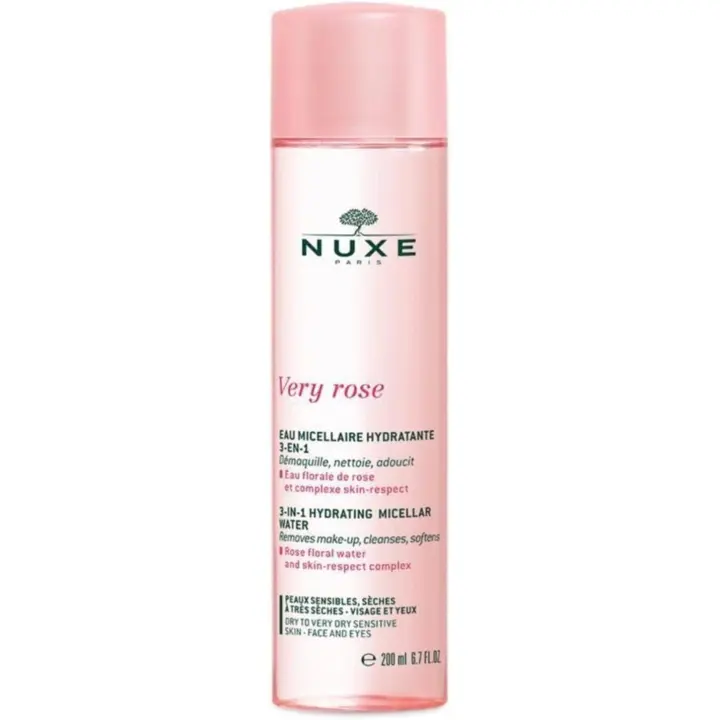 Nuxe very rose agua micelar hidra 200ml 3 en 1 - 1