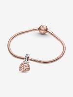 Pandora - Charm Colgante Mamá bicolor - Plata de Lei, Baño de Oro Rosa de 14 K - details 2
