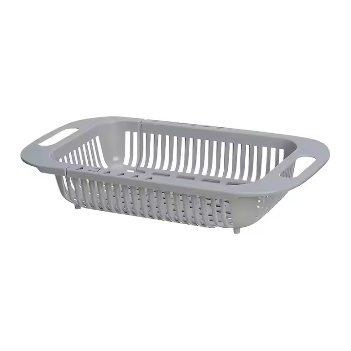 Rack De Cocina Retráctil Y Engrosado Para Fregadero Almacenamiento De Verduras Y Cucharas Plástico Resistente Para El Hogar - 1