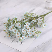 Decoración De Hogar Estilo Pastoral Con Pequeño Margarita Bouquet De Seda Artificial Simulación De Crisantemo Silvestre Para Mesa De Hotel - details 6