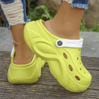 Sandalias De Talón Alturoso Con Plataforma Para Mujer Verano 2024 Zapatos De Jardín Y Playa Antideslizantes EVA Cómodos Y Transpirables Tallas Reales - details 15