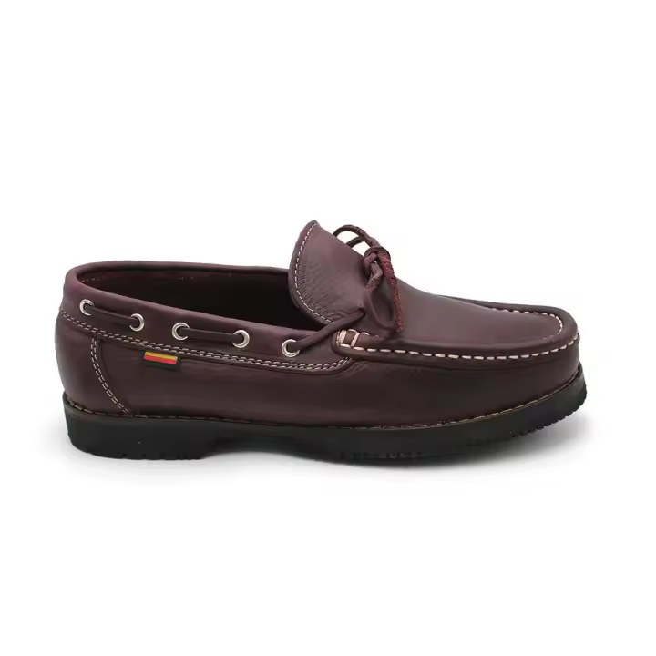 VALDEGAMA 406 Zapato náutico, de piel con cordones y suela de goma, hecho en españa, para caballero - 1