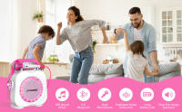DYNASONIC Karaoke con microfono, Regalos Originales para niños niña, Altavoz, Juguetes niña - niño (DK-201 Azul) - details 0