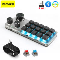 Teclado Mecánico RGB Programable Macro DIY Con 3 Modos De Conexión 2.4G/Bluetooth/USB Para Gaming Y Photoshop Ai Teclado Mini Sin Soporte Para Codo - details 0