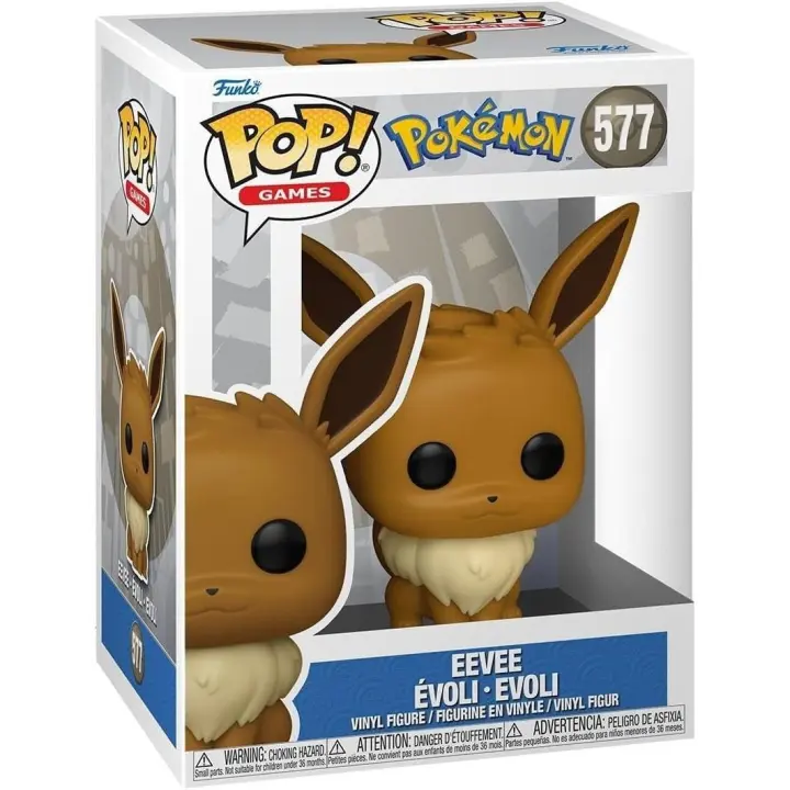 Funko Pop! 577 Games: Pokemon - Eevee - Figura de Vinilo Coleccionable - Idea de Regalo - Mercancia Oficial - Juguetes para Niños y Adultos - Video Games Fans - Muñeco para Coleccionistas y Exposición - 1