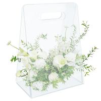 Vaso De Acrílico Portátil Cesta De Flores Transparente Moderna Para Decoración De Mesa Y Empaque Vaso De Flores Manejable - details 0