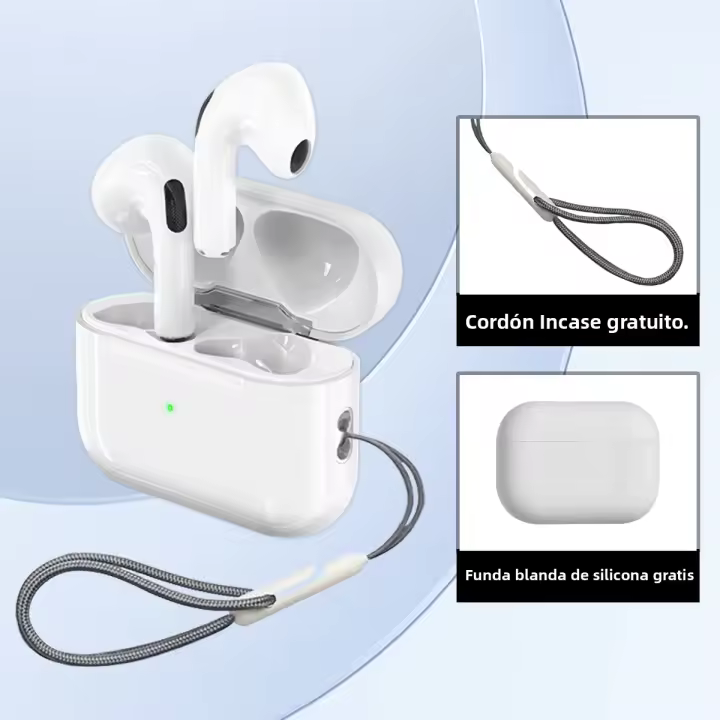 Auriculares Inalámbricos TWS Con 3 Micrófonos Espacio Voz Audio Compartido Estéreo Hi-fi Para iPhone Compatible Bluetooth 5.3 - 1