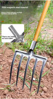 Pala De Jardín De Acero De Mánganeso Para Suelo Suave Herramienta De Agricultura Con Cuatro Dientes Para Desbrozar Y Girar Tierra Manual - details 9