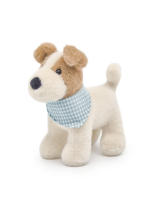Muñeco De Peluche De 20cm Fox Terrier De Hilo Con Bib Juguete Suave Y Almohadilla Para Niños Decoración De Hogar Regalo De Cumpleaños Animal De Peluche Adorable Para Todas Las Edades - details 8