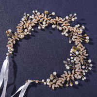 Diadema De Boda Hecha a Mano Con Flores De Cristal Accesorios Para El Cabello Para Mujeres Adorno De Cabeza De Novia - details 2