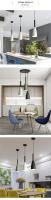 Lámpara Colgante Moderna Nórdica Multicolor Minimalista Para Cocina Comedor Dormitorio Bombilla Edison E27 Incluida - details 1