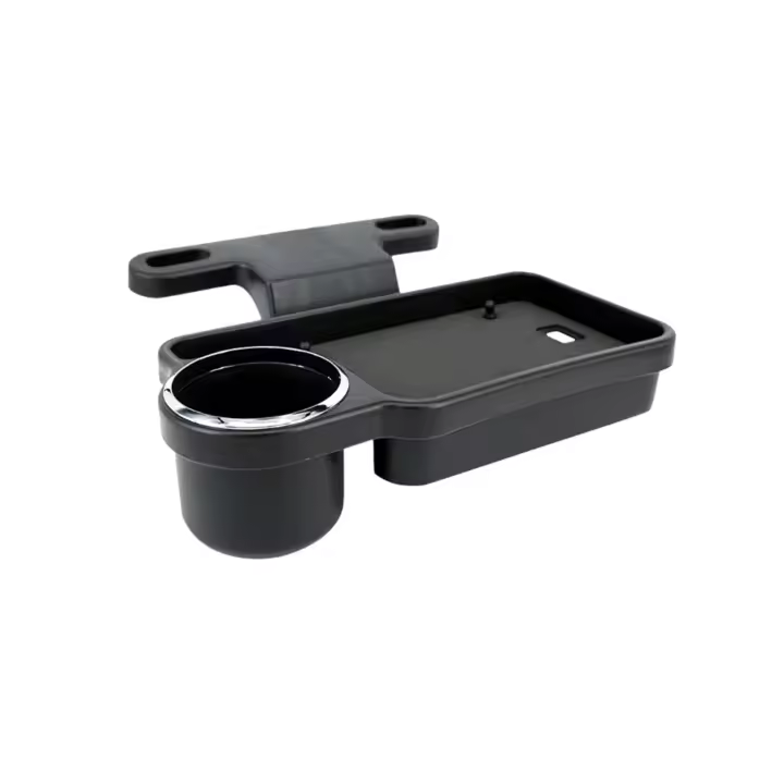 Bandeja del respaldo del asiento del automóvil, bolsa de almacenamiento multifuncional del vehículo, estante de vasos de agua, caja de almacenamiento de soporte del teléfono móvil - 1